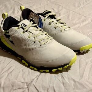 New Balance Men's White and Lime Golf Shoes